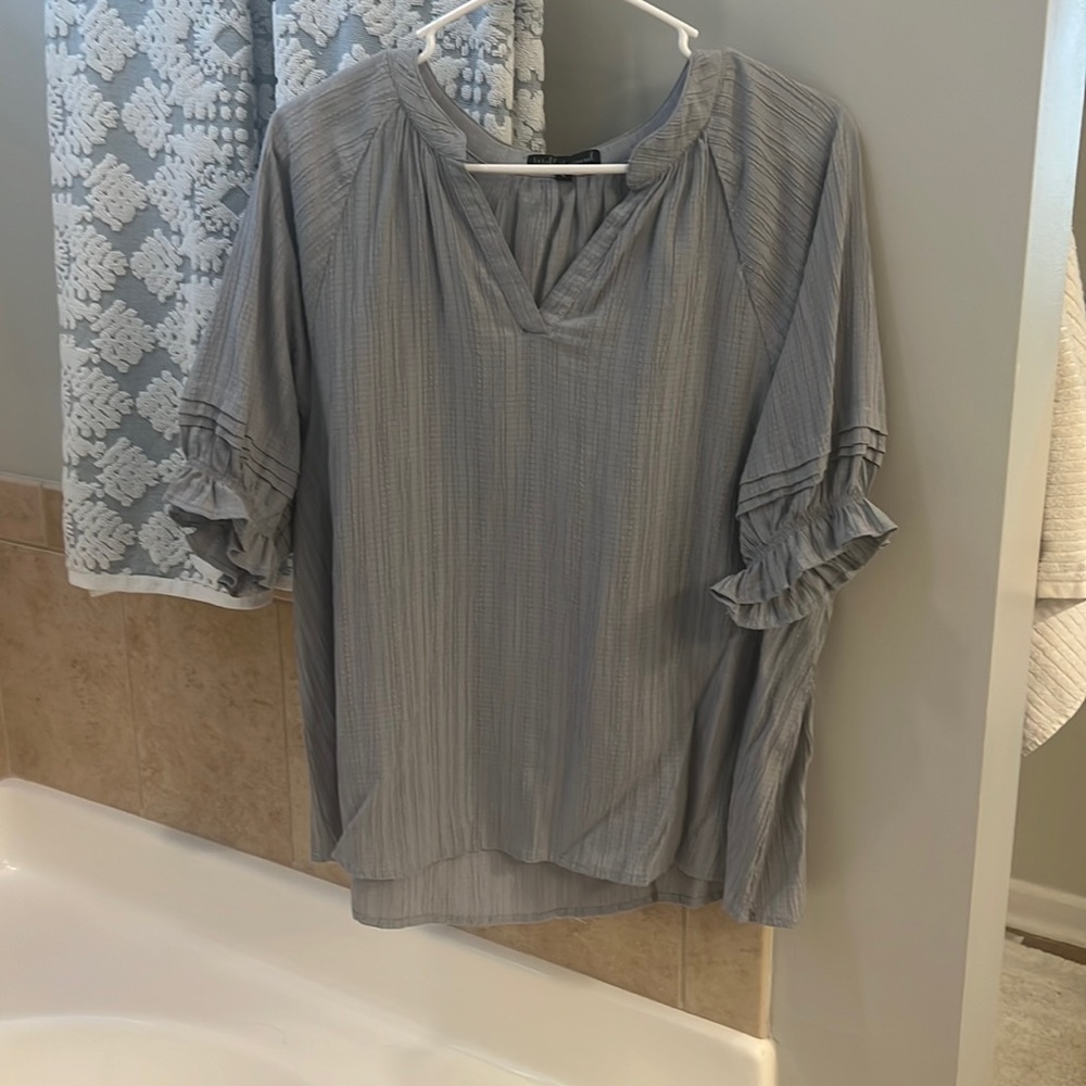 Gray blouse